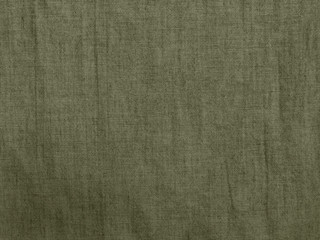 Gray green fabric texture. Rough cotton fabric background. Texture of natural coarse fabric. Grunge...