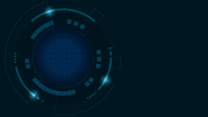 Abstract Digital Technology Cycle background.Business growth transformation Successful financial.