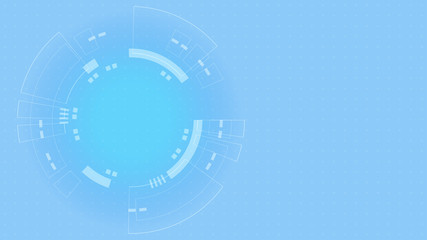 Abstract Digital Technology Cycle background.Business growth transformation Successful financial.