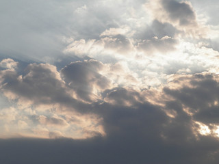 Weather concept - beautiful cloudy sky as background.