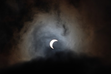 half solar eclipse