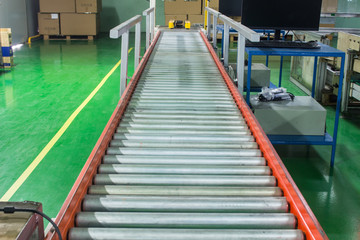 roller conveyor, Production line conveyor roller transportation objects.