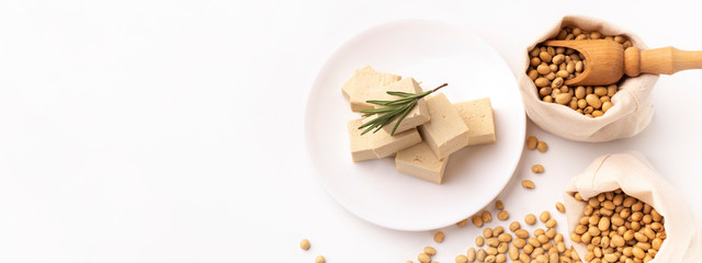 Good diet is tofu. Healthy lifestyle in fashion