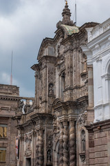 Fototapeta premium The historical center of Quito, founded in the 16th century on the ruins of an Inca city, Ecuador