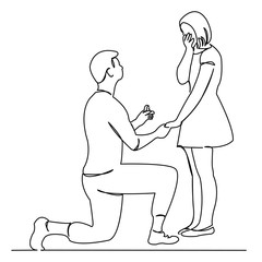 the man makes an offer