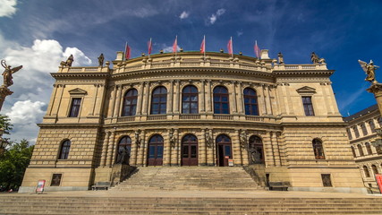 The Rudolfinum Prague timelapse , a beautiful neo-renaissance building which is home to the Czech Philharmonic Orchestra.