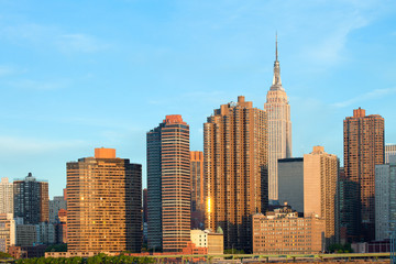 Fototapeta na wymiar Skyline of buildings at Murray Hill, Manhattan, New York City, NY, USA