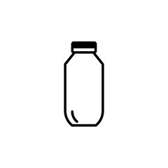 milk bottle icon vector