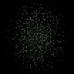 Abstract color illustration of dots. Pixels background.