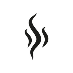 Smoke hot eps vector icon. Flat web design element for website or app.