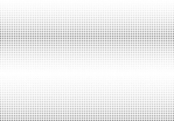 Abstract halftone dotted background. Monochrome futuristic grunge pattern, stars.  Vector modern optical pop art texture for posters, site, postcard, cover, labels, vintage sticker, mock-up layout.