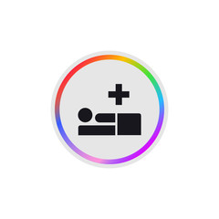 Obraz premium Hospital - Modern App Button