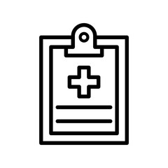 Obraz premium medical report icon vector