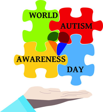 Vector illustration of World autism awareness day