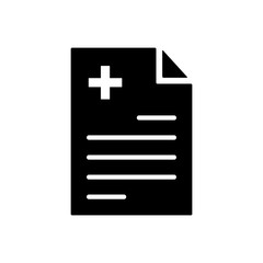 Obraz premium medical recipe icon vector