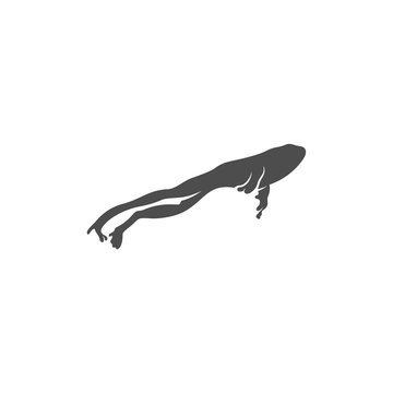recommend clip art: Frog logo vector design template, Silhouette Frog logo animal, Illustration