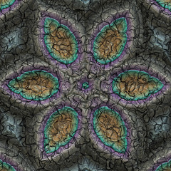 3d effect - abstract floral graphic