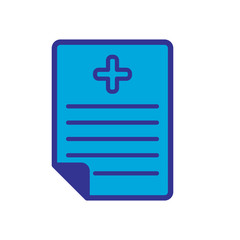 Fototapeta premium medical recipe icon vector