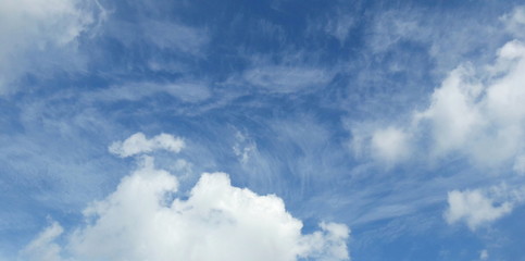 Fototapeta na wymiar cielo e nuvole in primavera