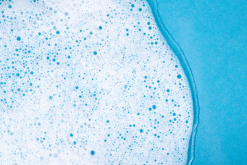 Bath foam close up. Bubble. Cosmetic cleanser.
