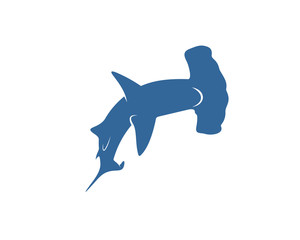 Shark logo vector design template, Silhouette Shark logo, Illustration