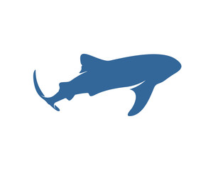 Shark logo vector design template, Silhouette Shark logo, Illustration