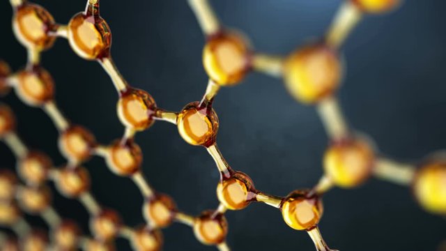 Seamless looped molecule or atom in a science or medical background