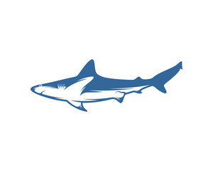 Shark logo vector design template, Silhouette Shark logo, Illustration