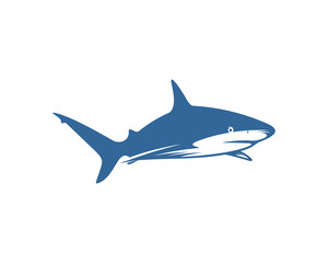 Shark logo vector design template, Silhouette Shark logo, Illustration