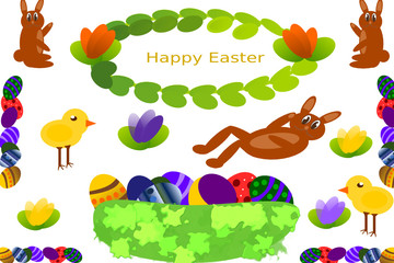 Naklejka premium Happy Easter