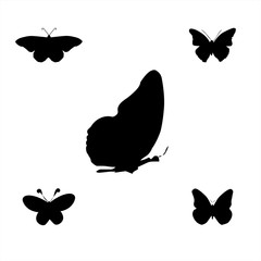 Butterfly vector, butterfly icon set