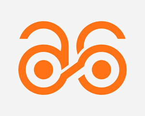 letters a and s logo