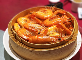 Fresh delicious shrimps