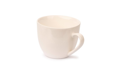 Empty coffee cup  isolated on white background with clipping path.