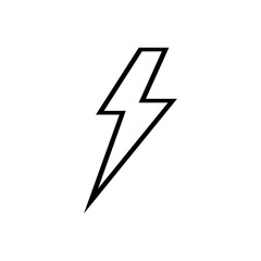 lightning bolt icon vector template