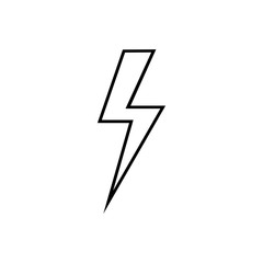 lightning bolt icon vector template