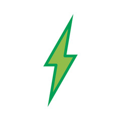 lightning bolt icon vector template