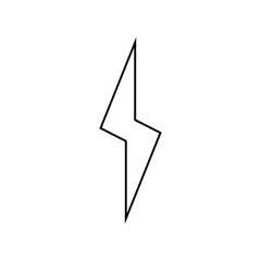 lightning bolt icon vector template