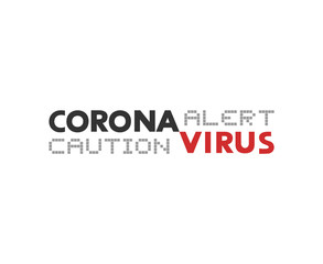 Fototapeta na wymiar Design of coronavirus alert symbol