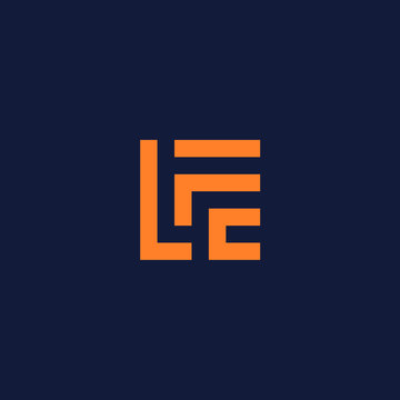 LFC monogram logo in square shape