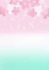 桜　背景イラスト