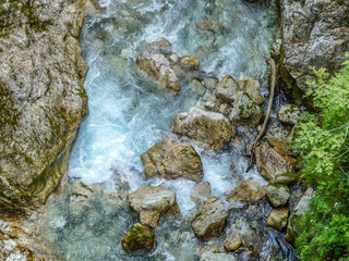 view to famous tolmin canyon