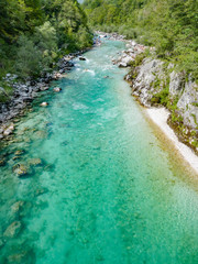 famous tolmin canyon in Slovenia