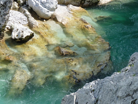 famous tolmin canyon in Slowenia