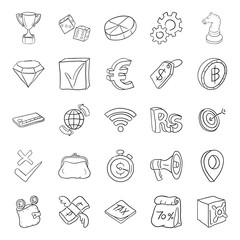  Capital and Finance Doodle Vectors Pack 