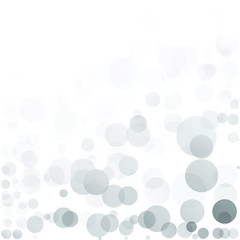 Bubbles Circle Dots Unique Gray Bright Vector Background