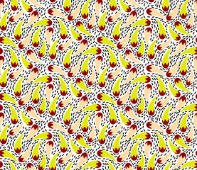 abstract seamless pattern with dots and drops