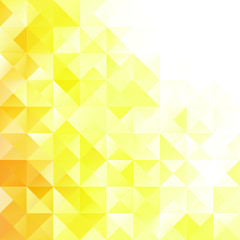 Yellow Polygonal Mosaic Background, Creative Design Templates