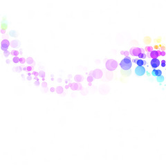 Bubbles Circle Dots Unique Colorful Bright Vector Background