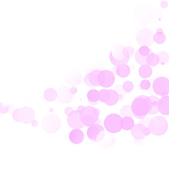 Bubbles Circle Dots Unique Pink Bright Vector Background